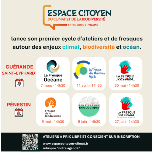 Cycle d'ateliers Fresques Guérande, Saint-Lyphard, Pénestin